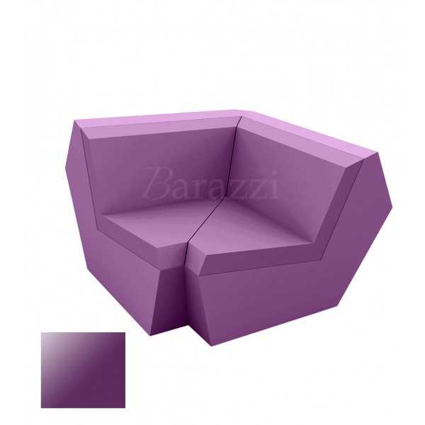 FAZ Sofa Angle 90 Prune Polyethylene Laque Vondom