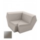 FAZ Sofa Taupe Corner 90 Lacquered Polyethylene Vondom