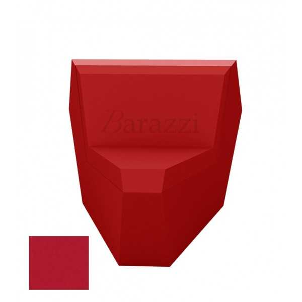 FAZ Sofa Angle 45 Rouge Polyethylene Mat Vondom