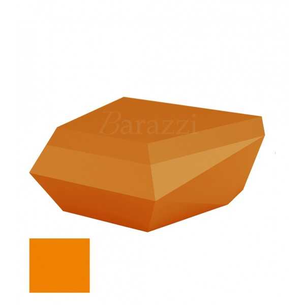 FAZ Sofa Chaiselongue Orange Polyethylene Mat Pouf Vondom