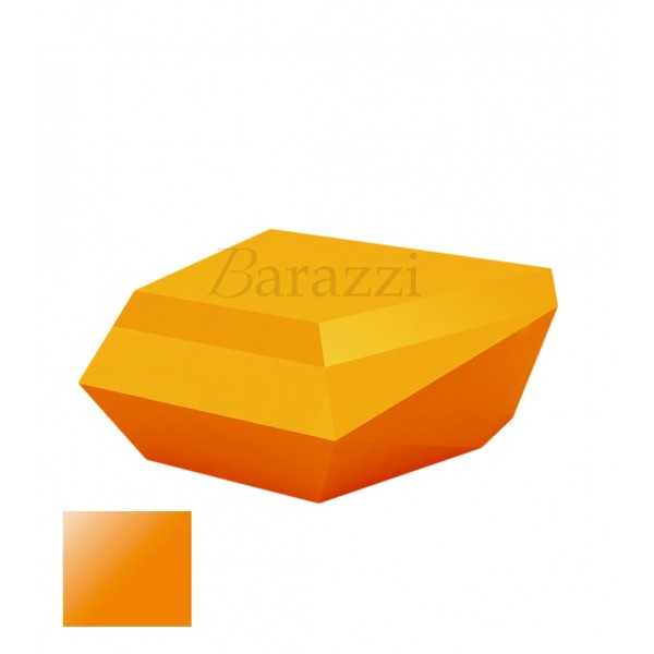 FAZ Sofa Chaiselongue Orange Polyethylene Laque Vondom