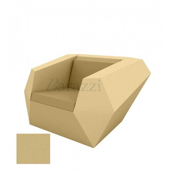 FAZ Fauteuil Beige Polyethylene Mat Vondom