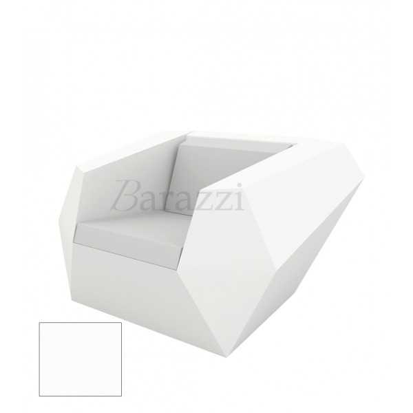 FAZ Fauteuil Blanc Polyethylene Mat Vondom