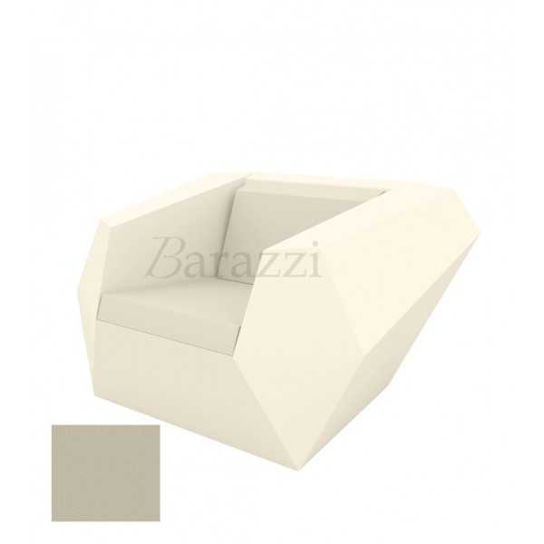 FAZ Fauteuil Ecru Polyethylene Mat Vondom