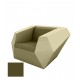 FAZ Armchair Khaki Matt Polyethylene Vondom