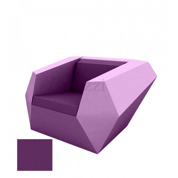 FAZ Armchair Plum Matt Polyethylene Vondom