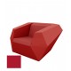 FAZ Fauteuil Rouge Polyethylene Mat Vondom