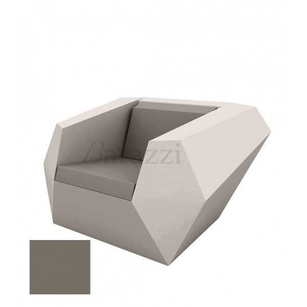 FAZ Armchair Taupe Matt Polyethylene Vondom