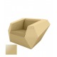 FAZ Armchair Beige Lacquered Polyethylene Vondom