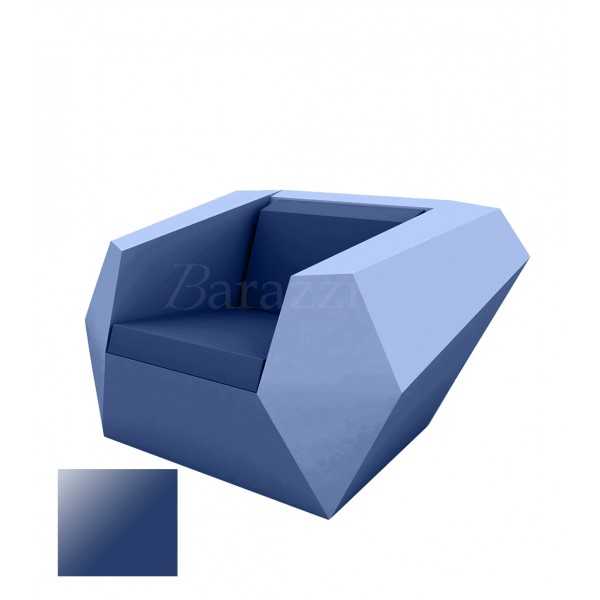 FAZ Armchair Navy Lacquered Polyethylene Vondom