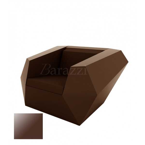 FAZ Fauteuil Marron Polyethylene Laque Vondom