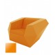 FAZ Armchair Orange Lacquered Polyethylene Vondom