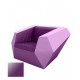 FAZ Armchair Plum Lacquered Polyethylene Vondom