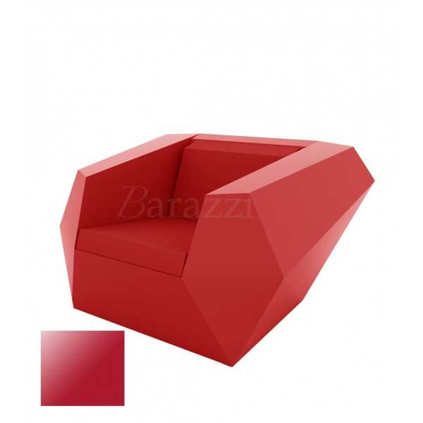  FAZ Armchair Red Lacquered Polyethylene Vondom