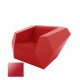  FAZ Armchair Red Lacquered Polyethylene Vondom