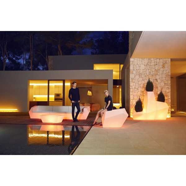  Garden Lounge with Multicolor Led Light Faz Vondom