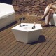 Faz Coffee Table - Outdoor Design Table with Matt Finish and Champagne Bucket - Vondom