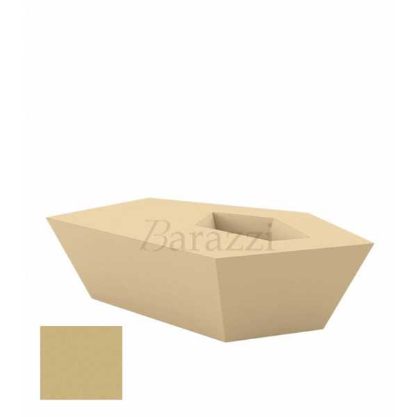 FAZ CoffeeTable Beige Matt Polyethylene Vondom