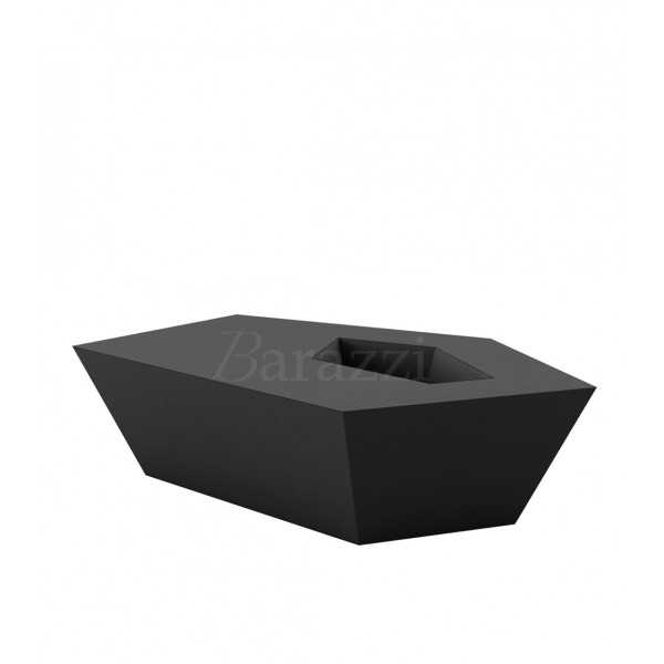 FAZ Table Basse Noir Polyethylene Mat Vondom