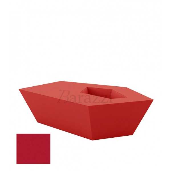 FAZ Table Basse Rouge Polyethylene Mat Vondom