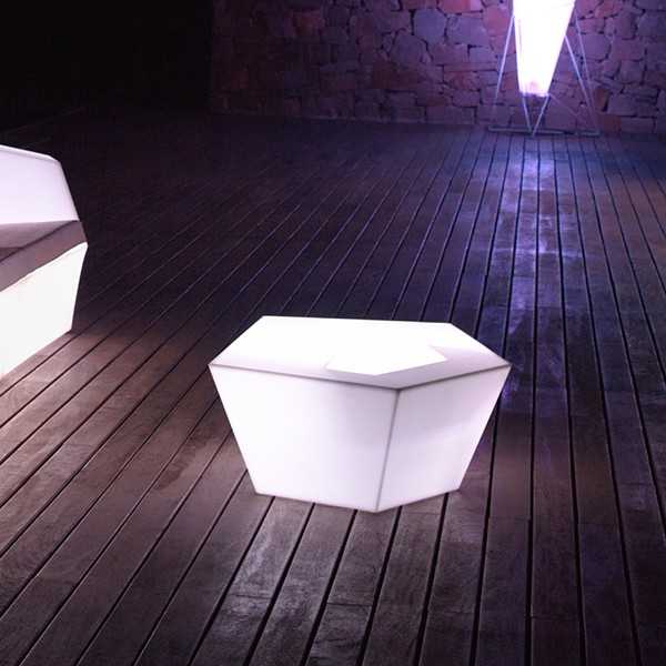 Vondom Faz LED White Coffee Table - Bright Furniture