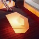 Faz Coffee Table RGB - Outdoor Contemporary Table with Multicolor LED Light and Flower Pot