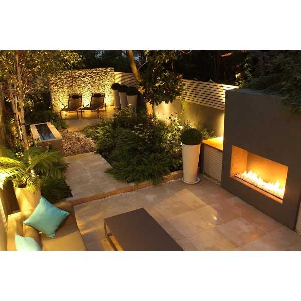 Focus 180 Stunning Outdoor Gas Fireplace for Hotel Bar Restaurant Patio or Terrace