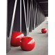 Pomme Rouge Vernis Brillant Sculpture Exterieure Bull & Stein Lisa Pappon