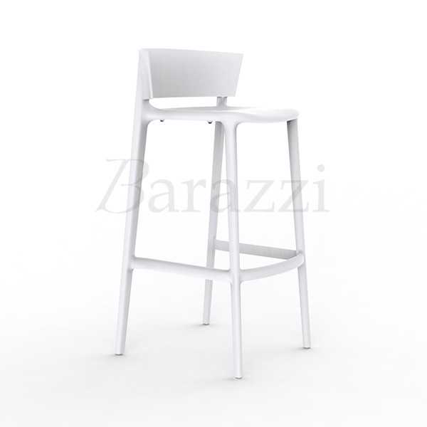 AFRICA 95 White Bar Stool by Vondom for Professionals