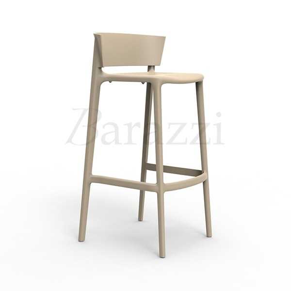 AFRICA 95 Sand Stackable High Seat Bar Stool highly resistant furniture