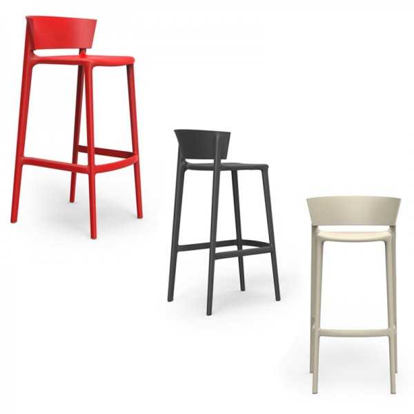 AFRICA 95 Stackable High Seat Bar Stools by Vondom 7 colors available