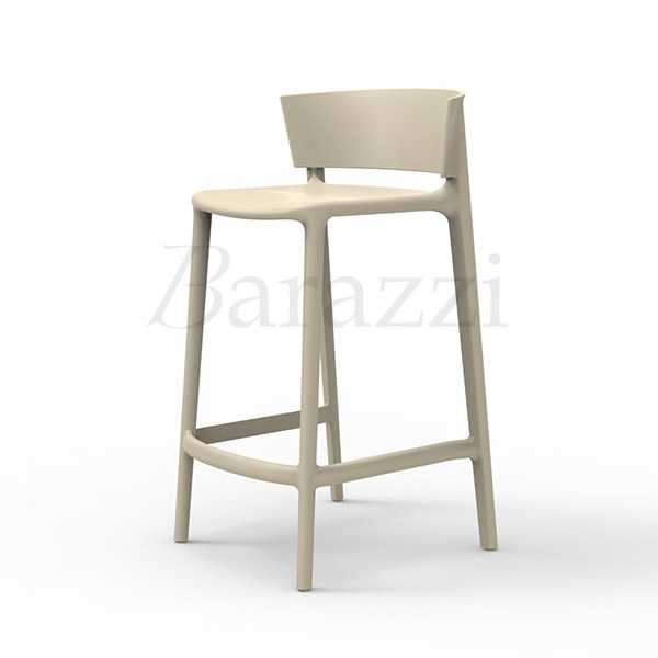 AFRICA 85 Ecru Bar Stool Clean and Timeless Design