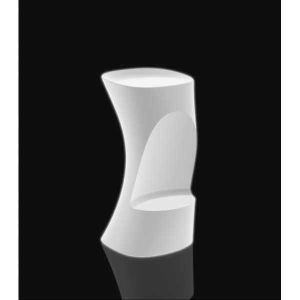 NOMA High Bar Stool White Led Light Seat by Vondom