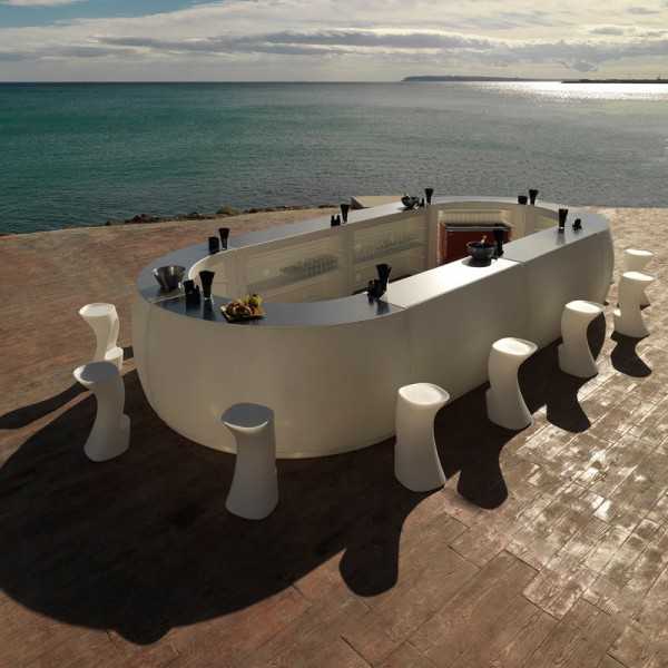Outdoor Furniture Vondom NOMA High Stool by Javier Mariscal and Bar Fiesta Archirivolto Design Vondom