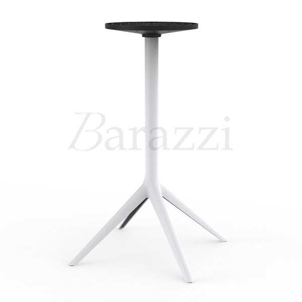 MARI-SOL White Round High Bar Table 4 Legs by Vondom