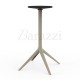 MARI-SOL Ecru Round High Bar Table 4 Legs contemporary design