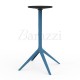 MARI-SOL Blue Round High Bar Table 4 Legs for Indoor and Outdoor use
