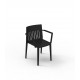 Armchair Black Color SPRITZ by Vondom for Professionals