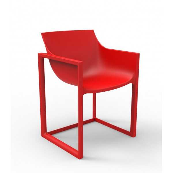 Chair Red Color WALL STREET by Vondom for Professionals