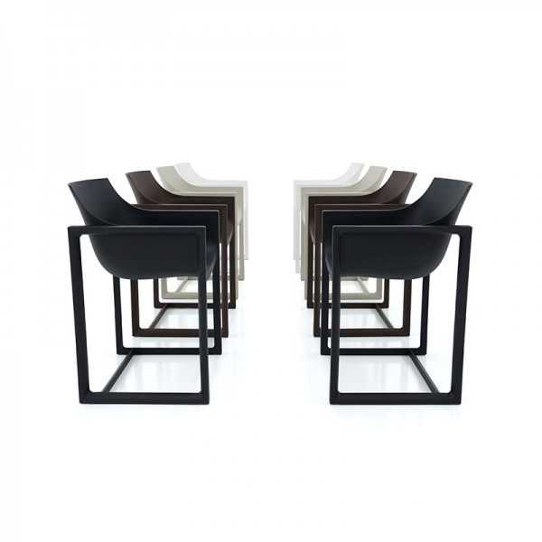 WALL STREET Chair Seat White Black Color Vondom