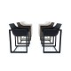 WALL STREET Chair Seat White Black Color Vondom