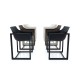 WALL STREET Chair Seat White Black Color Vondom