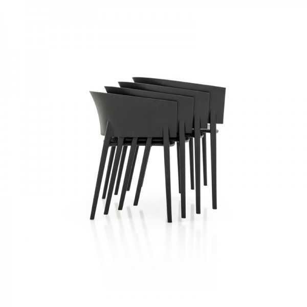 AFRICA Chaises Empilables Couleur Noir Vondom