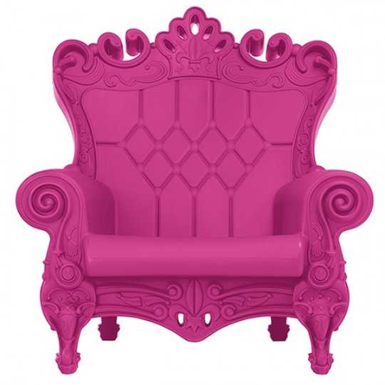QUEEN OF LOVE Armchair - Baroque Throne Pop Colors Furniture with Matt Finish  - Slide Design