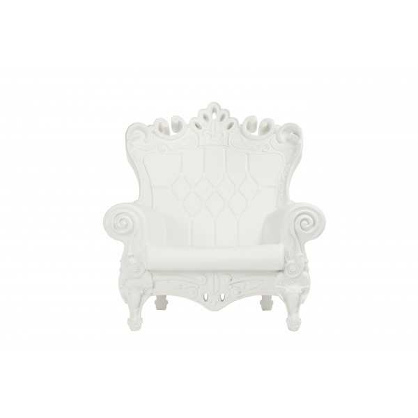 Fauteuil Couleur Blanc Mat Queen of Love Slide Design