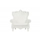 Fauteuil Couleur Blanc Mat Queen of Love Slide Design