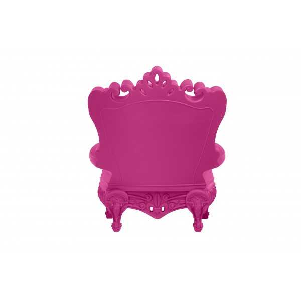 Back Armchair Matt Color Sweet Fuchsia Queen of Love Slide Design