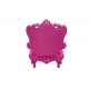 Back Armchair Matt Color Sweet Fuchsia Queen of Love Slide Design