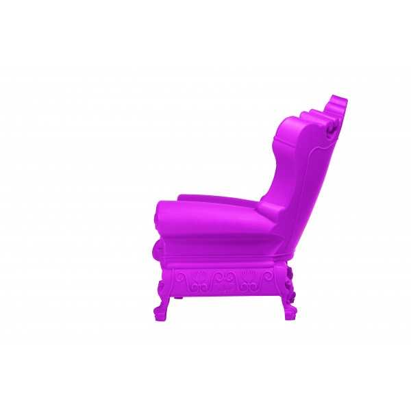  Fauteuil Couleur Rose mat Queen of Love Slide Design Vue Cote