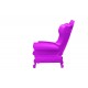 ide Armchair Matt Color Sweet Fuchsia Queen of Love Slide Design